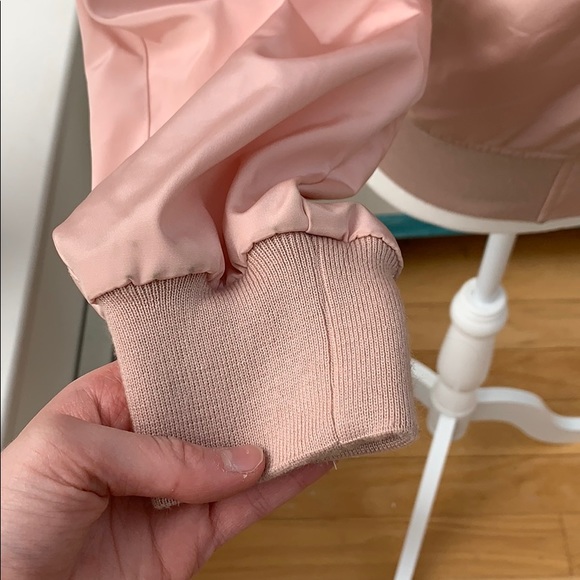 Vintage 80s Pink Bomber Jacket 💕 Light Pink Jacket - Picture 4 of 8